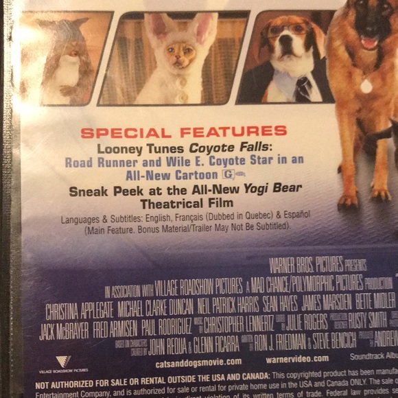 Two DVDs: Cats and Dogs and Cats & Dogs 2: The Revenge of Kitty Galore - Picture 9 of 10